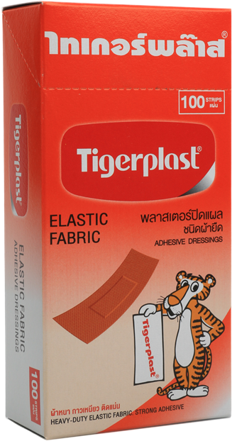 ไทเกอร์พล๊าส พลาสเตอร์ปิดแผลชนิดผ้ายืด (ELASTIC FABRIC)